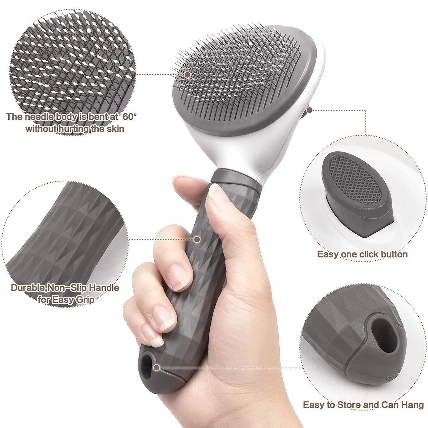 Fur-Free Self-Cleaning Brush