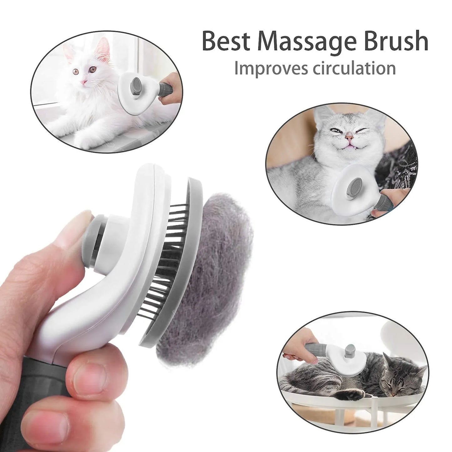 Fur-Free Self-Cleaning Brush